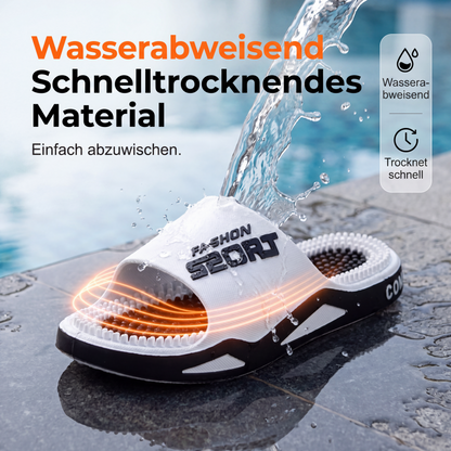 🦶💆 Chaussons de massage pour hommes – PVC, semelle EVA ultra-épaisse, picots d’acupression, soulagez vos pieds fatigués après une longue journée debout, le spa plantaire à domicile sans rendez-vous 🏠🧖‍♂️