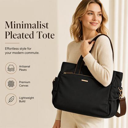 👛🧵 Sac femme en toile plissée – Texture chic, bandoulière détachable, porté main ou épaule, un accessoire qui se plie à toutes vos envies, de la réunion au week-end improvisé 🧳☕
