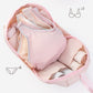 🧳👙 Trousse de rangement lingerie portable pour voyage – Polyester doux, compartiments dédiés, fermeture éclair fluide, rose/blanc, 2 tailles, le sac malin qui garde vos dessous impeccables et votre valise bien ordonnée 🎀✈️