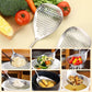 🥄🍟 Écumoire en inox qualité alimentaire – Égouttage rapide, manche long résistant à la chaleur, polyvalente pour friture, soupes et pâtes, facile à nettoyer, l’outil indispensable des cuisines françaises 🍝🔥