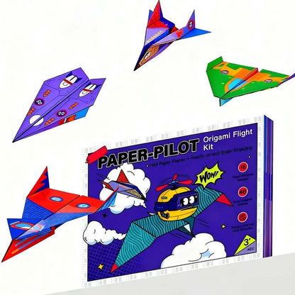 ✈️🧒 Kit d’avions en papier créatifs à faire soi-même pour enfants – Modèles variés, notice illustrée, des heures de pliage et de vol sans écran, le jeu qui fait décoller l’imagination 🎨🌈