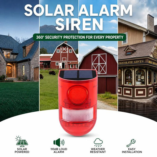 📡🚨 PROMO FLASH : 50% DE RÉDUCTION ! Alarme Solaire Extérieure avec Détecteur de Mouvement PIR & Sirène 110 dB, Étanche IP55 avec Flash LED & 4 Modes for Sécuriser Jardin et Propriété 24h/24 ✨