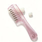 💆‍♀️🌿 Peigne applicateur de soin du cuir chevelu – 6 dents, embouts roulants, PC + silicone + métal, masse et répartit vos soins capillaires en un geste précis, pour des racines saines et apaisées 💧✨