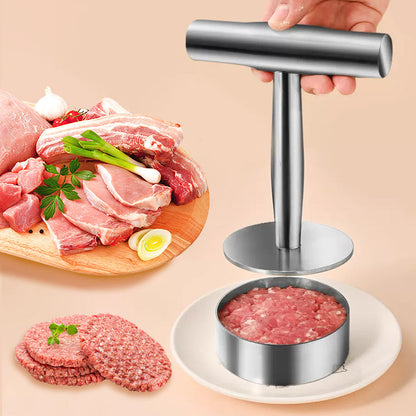🥩🍔 Moule à galettes rond presse à steak – Formez des steaks hachés parfaits et réguliers en un geste, l’accessoire malin des burgers maison et des préparations rapides, solide et facile à nettoyer 🧑‍🍳✨