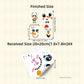 📢📢50% DE RÉDUCTION !! ⏰4 Planches de Stickers Visages Rigolos Smiley