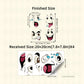 📢📢50% DE RÉDUCTION !! ⏰4 Planches de Stickers Visages Rigolos Smiley