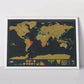 🌍Carnet de voyage carte du monde à gratter | Grattez pour marquer vos traces de voyage, décoration murale tendance et idée‑cadeau idéale pour les globe‑trotteurs !