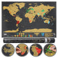 🌍Carnet de voyage carte du monde à gratter | Grattez pour marquer vos traces de voyage, décoration murale tendance et idée‑cadeau idéale pour les globe‑trotteurs !