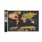 🌍Carnet de voyage carte du monde à gratter | Grattez pour marquer vos traces de voyage, décoration murale tendance et idée‑cadeau idéale pour les globe‑trotteurs !