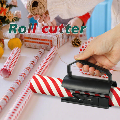 🎁✂️ Coupe-rouleau pour papier cadeau « Clean-Cut » – Découpe nette, sans déchirure, emballez vos cadeaux plus vite et plus proprement, l’indispensable des fêtes et des grandes occasions 🎄✨