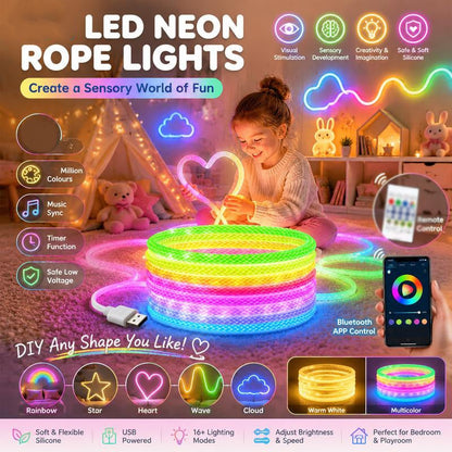 🐉💡 Guirlande néon LED à écailles de dragon – Flexible, lumineuse, créez une ambiance unique sur vos murs, votre bureau ou votre setup gaming, la touche fantasy qui en impose 🌈✨