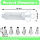 🎨🧁 Kit pistolet à décorer en inox – Set complet de douilles et embouts, décorez gâteaux, cupcakes et biscuits avec précision, l’outil parfait pour libérer votre créativité pâtissière ✨