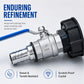 Adaptateur Vanne à Bille IBC en Acier Inoxydable 304 – Raccord Universel pour Cuves 1000 L