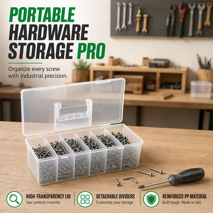 🔧 Organiseur Portable de Pièces de Quincaillerie – Grilles Personnalisables, Empilable et Durable