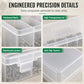 🔧 Organiseur Portable de Pièces de Quincaillerie – Grilles Personnalisables, Empilable et Durable