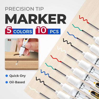 ✒️🛠️ Marqueur industriel pointe extra-longue 20 mm – Encre huile indélébile, sans bouchon, écrit sur bois, métal, plastique et carton, l’outil de marquage des ateliers exigeants 💪✨