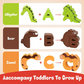 🧩🌳 Jouet d’association lettres et animaux en bois – Bords lisses, pièces faciles à saisir, apprendre l’alphabet en s’amusant dès le plus jeune âge 🎨👶
