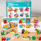 🧩🌳 Jouet d’association lettres et animaux en bois – Bords lisses, pièces faciles à saisir, apprendre l’alphabet en s’amusant dès le plus jeune âge 🎨👶