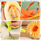 🍉🔪 Plus de 50 000 vendus ! Ensemble de coupe-melon 3 en 1 en acier inoxydable – Tranchez, évidez et décorez vos fruits en toute simplicité, pour des étés frais et colorés 🍈✨