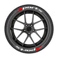 📢📢 -50% !! ⏰ Autocollants Lettres Flanc de Pneu Sport Universels