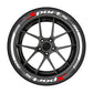 📢📢 -50% !! ⏰ Autocollants Lettres Flanc de Pneu Sport Universels