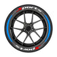 📢📢 -50% !! ⏰ Autocollants Lettres Flanc de Pneu Sport Universels