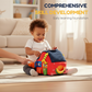 🏡🐮 Maison de ferme interactive en peluche – 6 zones d’exploration, marionnettes d’animaux, pour apprendre en jouant dès le plus jeune âge 🧸🌾