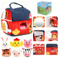 🏡🐮 Maison de ferme interactive en peluche – 6 zones d’exploration, marionnettes d’animaux, pour apprendre en jouant dès le plus jeune âge 🧸🌾