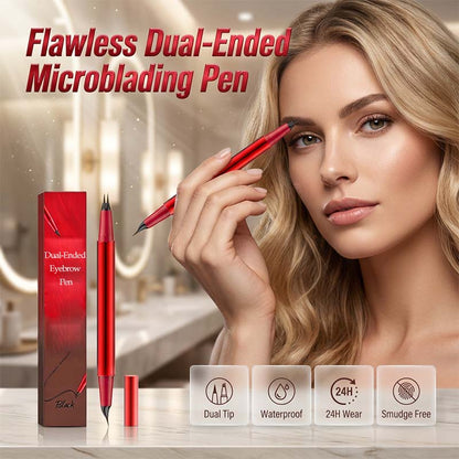 ✍️👁️ Crayon à sourcils microblading double embout – Waterproof, pointe fine, des sourcils naturels et définis qui tiennent toute la journée, même sous la pluie 🌧️✨
