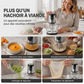 🔪⚙️ Robot de cuisine 2000 W – Fini les hachages interminables et les textures irrégulières, lames pro en acier inoxydable, bol 2/3 L, idéal pour viande, légumes et repas bébé 🥩🥣