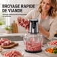 🔪⚙️ Robot de cuisine 2000 W – Fini les hachages interminables et les textures irrégulières, lames pro en acier inoxydable, bol 2/3 L, idéal pour viande, légumes et repas bébé 🥩🥣