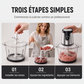 🔪⚙️ Robot de cuisine 2000 W – Fini les hachages interminables et les textures irrégulières, lames pro en acier inoxydable, bol 2/3 L, idéal pour viande, légumes et repas bébé 🥩🥣