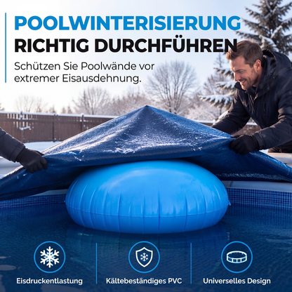 ❄️🏊 Coussin d’hivernage rond gonflable – Absorbe la pression de la glace, protège les parois de votre piscine en hiver, un allié fiable pour un hivernage sans fissure ni casse 🛡️💧