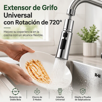 🔥 -50% Aujourd'hui : Embout Rotatif Universel pour Robinet – Rotation 720°, Installation Facile, Idéal pour Laver Fruits, Vaisselle et Évier sans Éclaboussures 🚰✨