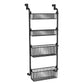 🚪 PROMO FLASH : 50% DE RÉDUCTION ! Étagère de Porte Suspendue – Sans Perçage & Paniers Multiples for Un Rangement Pratique au Quotidien 🧺✨