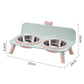 🐱🐶 Gamelles doubles surélevées – Protection cervicale et bols amovibles, pour des repas confortables et sains au quotidien 🥣💚