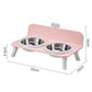 🐱🐶 Gamelles doubles surélevées – Protection cervicale et bols amovibles, pour des repas confortables et sains au quotidien 🥣💚