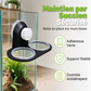 🦎🌿 Mangeoire Double Suspendue pour Reptiles – Fixation par Ventouse, Godets Amovibles et Alimentation Surélevée