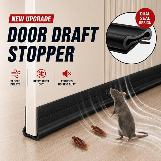 🔥 Vente flash : -50 % ! Boudin de porte silencieux 🚪 Longueur adaptée pour deux portes ; bloque le froid.