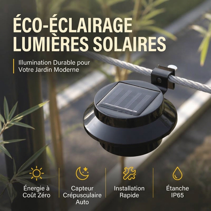 🌞💡 Lampe solaire murale pour gouttières – LED étanche, éclaire gouttières, murs, jardins et clôtures, une solution autonome pour l’extérieur 🏡🌿