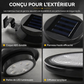 🌞💡 Lampe solaire murale pour gouttières – LED étanche, éclaire gouttières, murs, jardins et clôtures, une solution autonome pour l’extérieur 🏡🌿