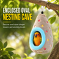 🐦 OFFRE LIMITÉE : -50 % 🥚 Nid suspendu en coton pour oiseaux, forme d’œuf, polaire double épaisseur, refuge chaud pour l’hiver