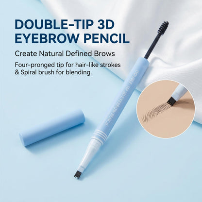 Crayon à sourcils double embout – Effet poil à poil naturel