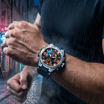 ⌚ Montre de sport homme lumineuse et étanche – Robuste, pratique et stylée 🌙
