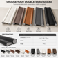 🚪 Boudin de porte double en cuir résistant ❄️ | Isolation thermique et phonique avec mousse souple 🔇 | Barrière contre les courants d’air, la poussière et les insectes | Universel