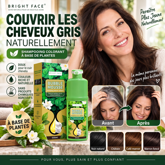 🔥 Promotion limitée - 50% de réduction 💇‍♀️ Mousse Colorante Capillaire À Base De Plantes Longue Tenue｜Sans Ammoniaque，Teinture Capillaire DIY Facile À Domicile