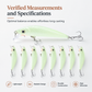 🎣 Leurre Minnow Phosphorescent 7 cm – Idéal pour la Pêche de Nuit 🌙