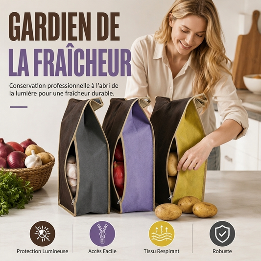 Sac de rangement pour pommes de terre en non-tissé de grande capacité