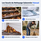 Éliminez instantanément les feuilles et la neige ! Soufflante portative sans fil Turbo Fan