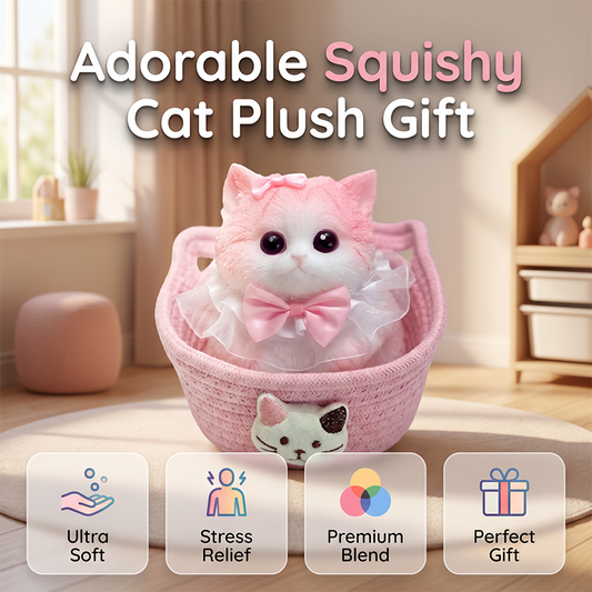 📢📢50 % DE RÉDUCTION !! ⏰Peluche Chat Squishy Anti-Stress